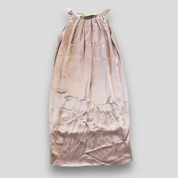 VERA WANG SATIN DRESS DESIGNER PARTY COCKTAIL EVENT HOLIDAY GOWN SMALL 4 38 - Picture 5 of 11